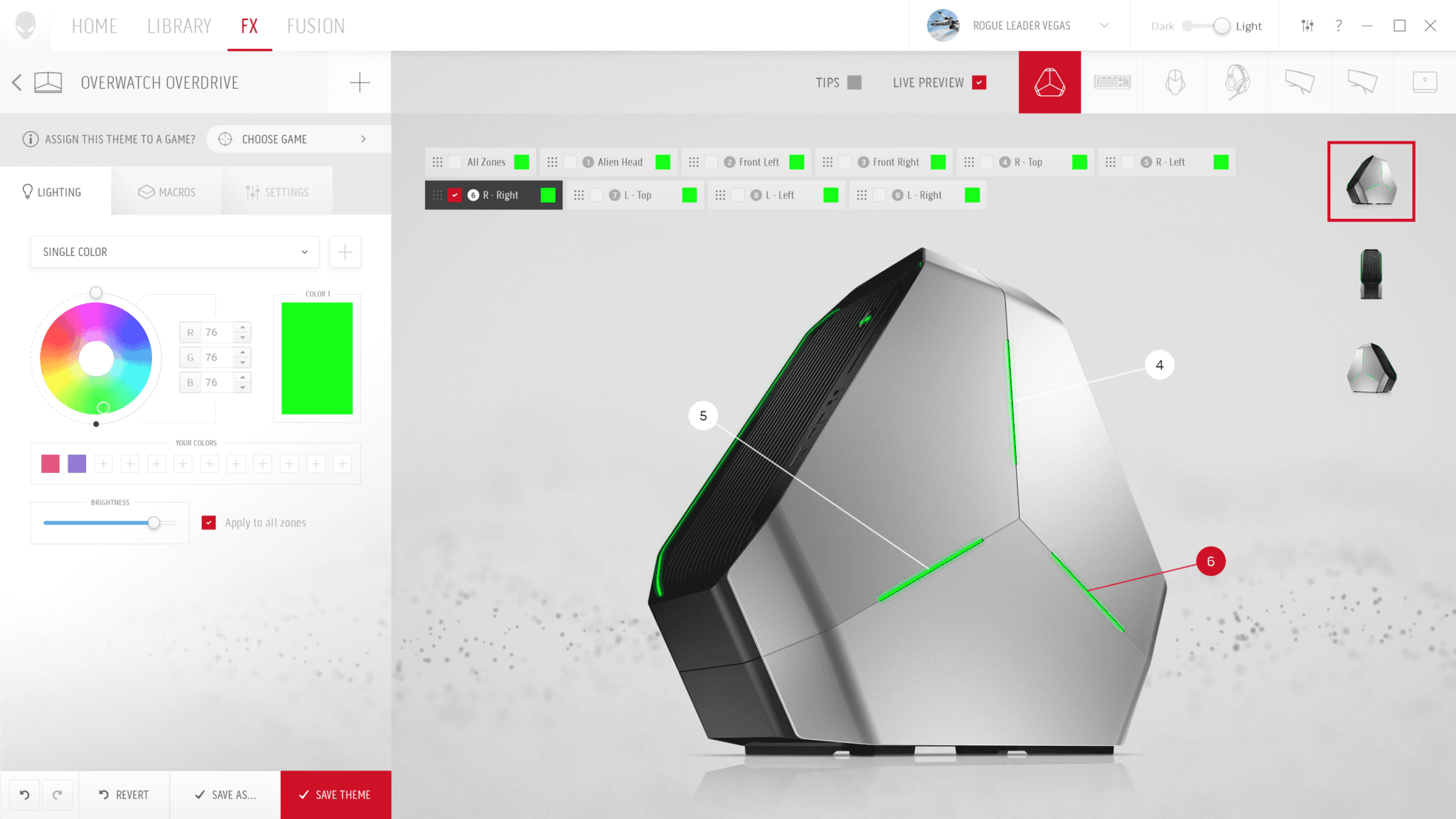 Alienware dashboard 1