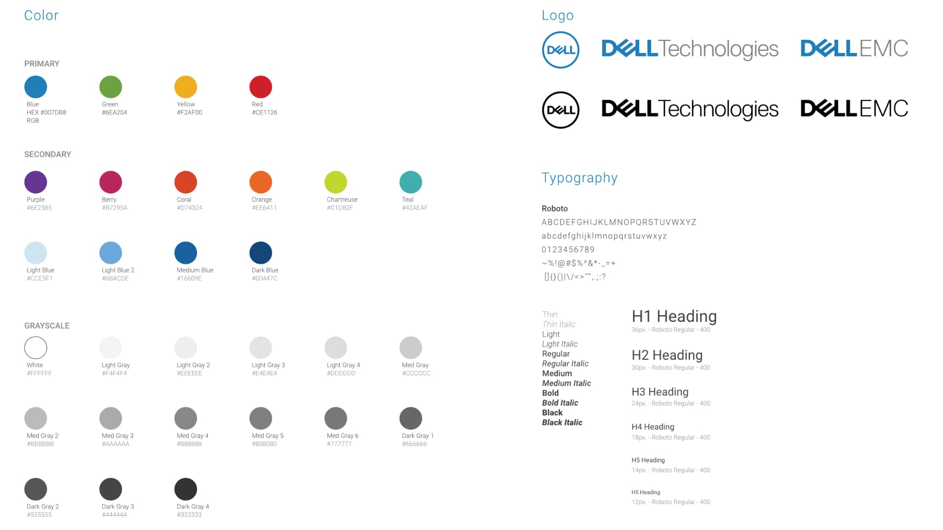 Colors and logos