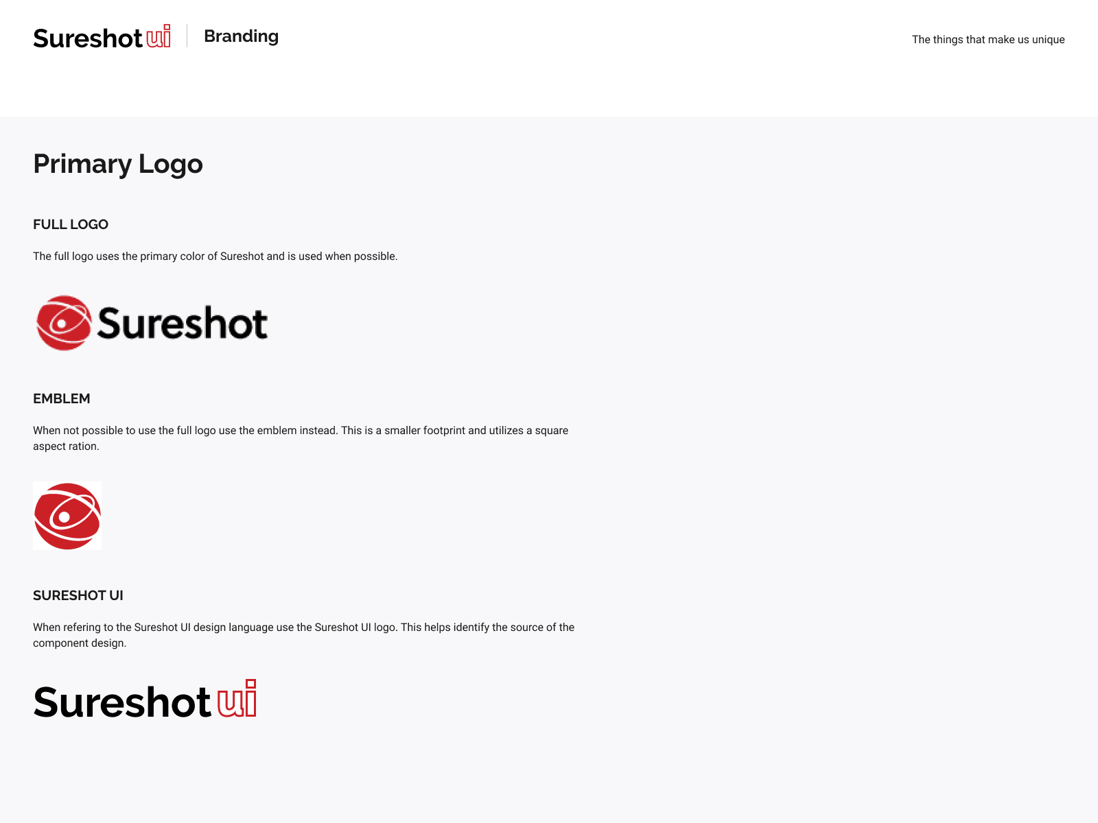 Shown is about us page showing product screenshots