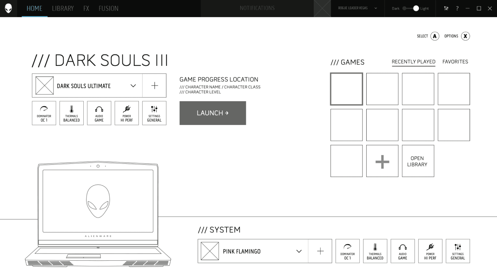 Wireframe designs