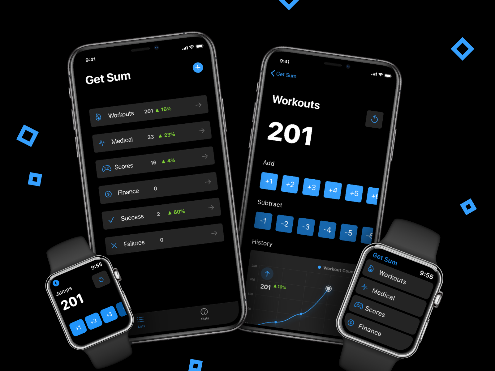 Shown is a preview of the Get Sum app